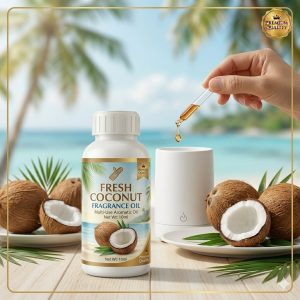 Coconut Fragrance Oil – Sweet Creamy Tropical Aroma for Candles, Soap & Perfume Making