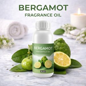 Bergamot Fragrance Oil – Fresh Citrus Aroma Oil for Candle Making, Soap Making, Wax Melts, Diffusers & DIY Skincare Products