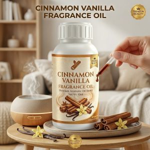 Cinnamon Vanilla Fragrance Oil – Warm Spicy Sweet Aroma for Candles, Soap & Perfume Making