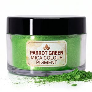 Premium Parrot Green Colour Mica Powder Set for Resin, Soap & Candle Making – Highly Pigmented, Non-Toxic, Shimmer Pigment Powder for DIY Crafts, Epoxy, Nail Art & Cosmetic Use