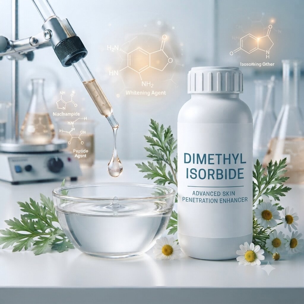 Dimethyl Isosorbide Chemical – Cosmetic Solvent & Carrier for Skin Care, Hair Care, Serums & Personal Care Formulations - Image 1