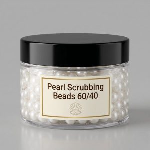 Pearl Scrubbing Beads 60/40 – Cosmetic Grade Exfoliating Beads for Face Wash, Scrubs & Personal Care Products