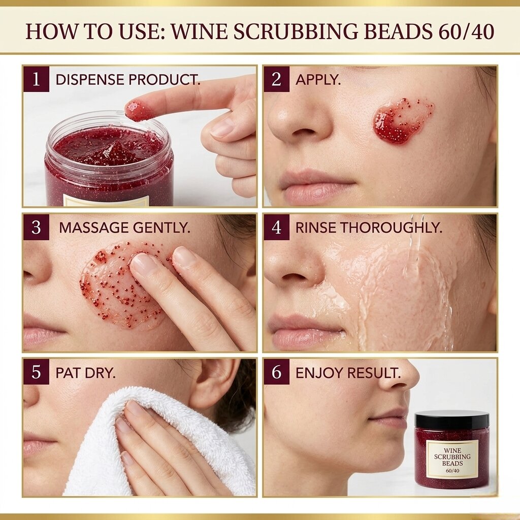 Wine Scrubbing Beads 60/40 – Cosmetic Grade Exfoliating Beads for Face Wash, Scrubs & Personal Care Products - Image 3